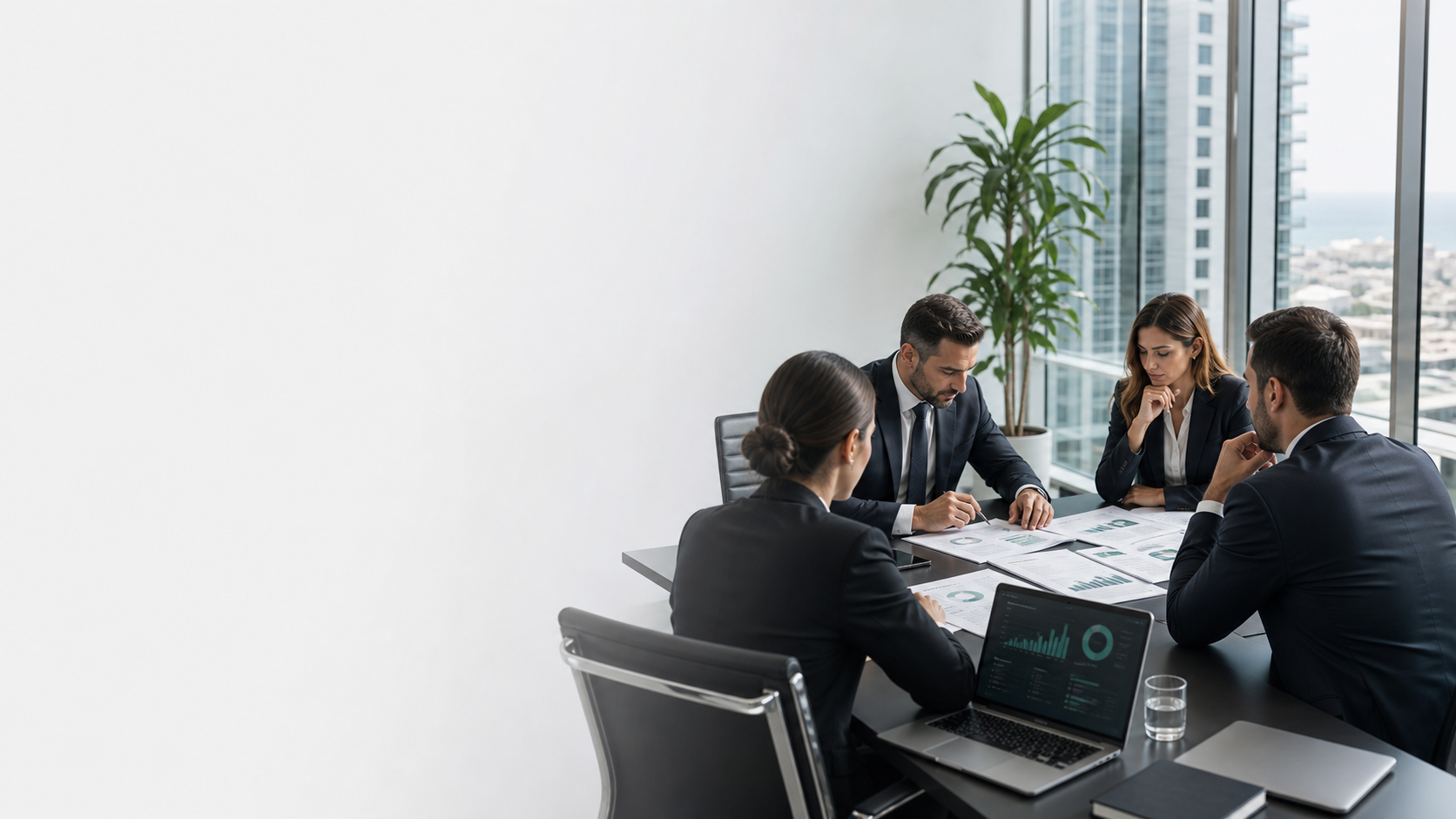 Executive advisory meeting in a modern Beirut office