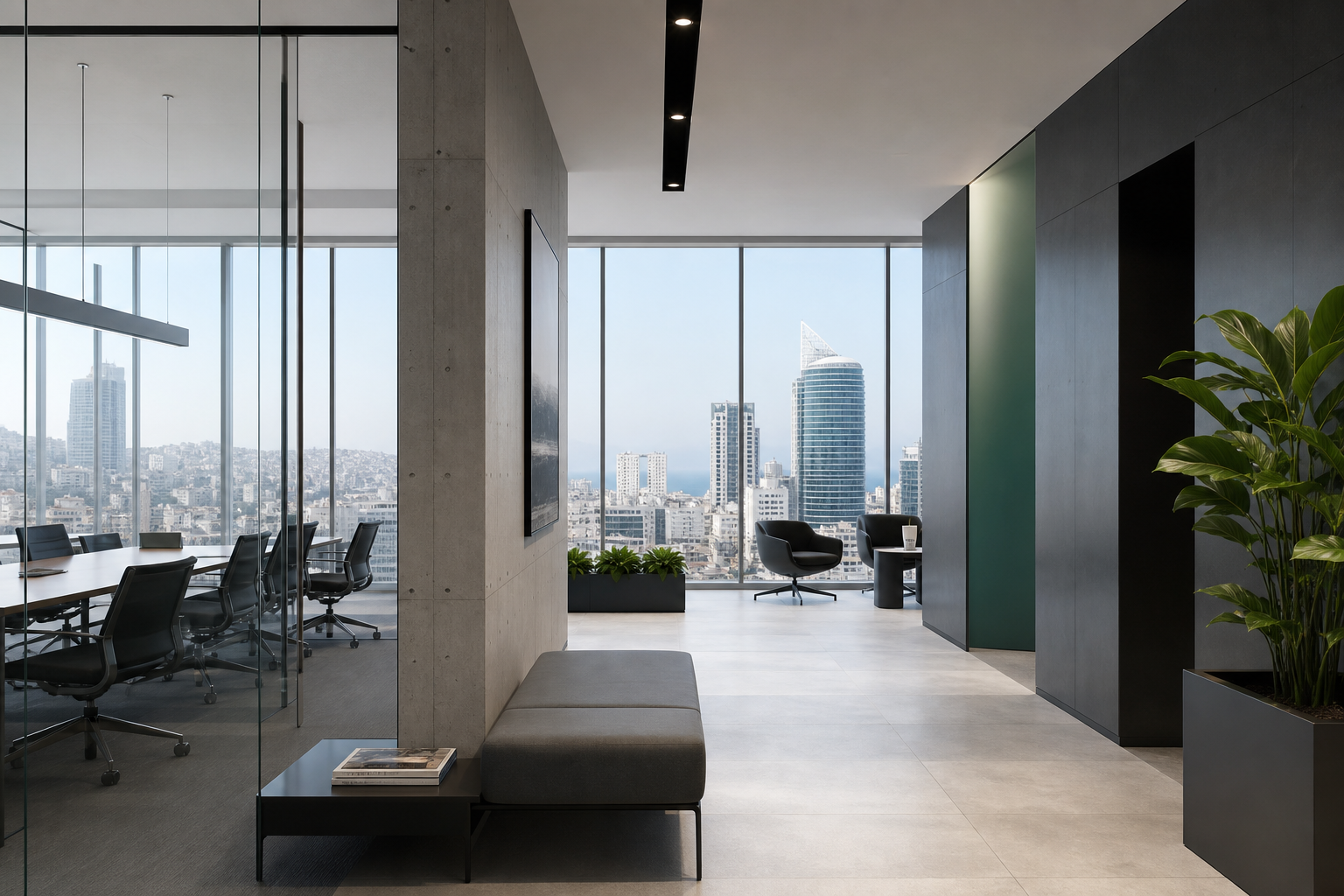 Modern Beirut business office architecture